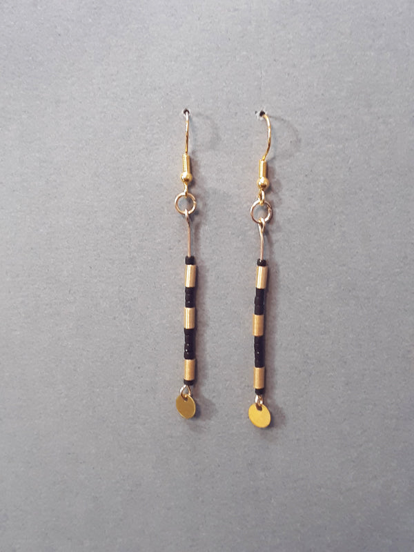 Black & Gold Earrings