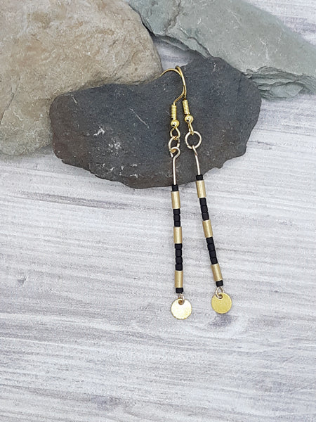 Black & Gold Earrings