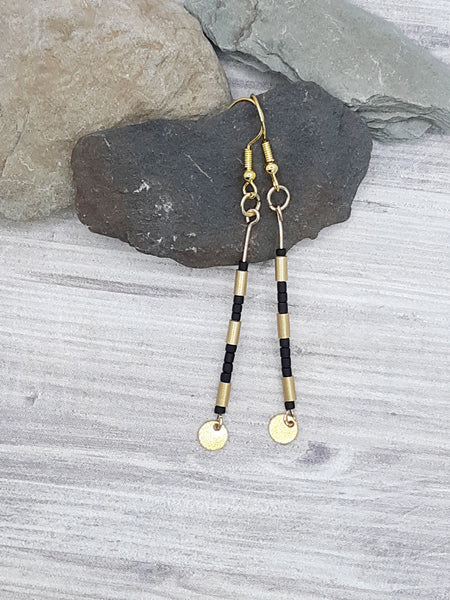 Black & Gold Earrings